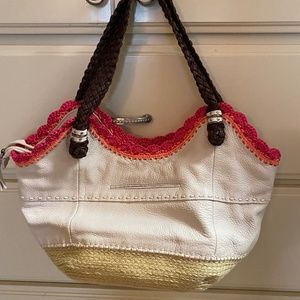 SAK purse with crochet trim